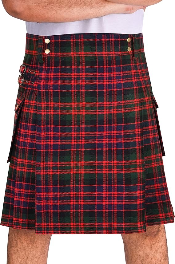MacDonald tartan utility kilt