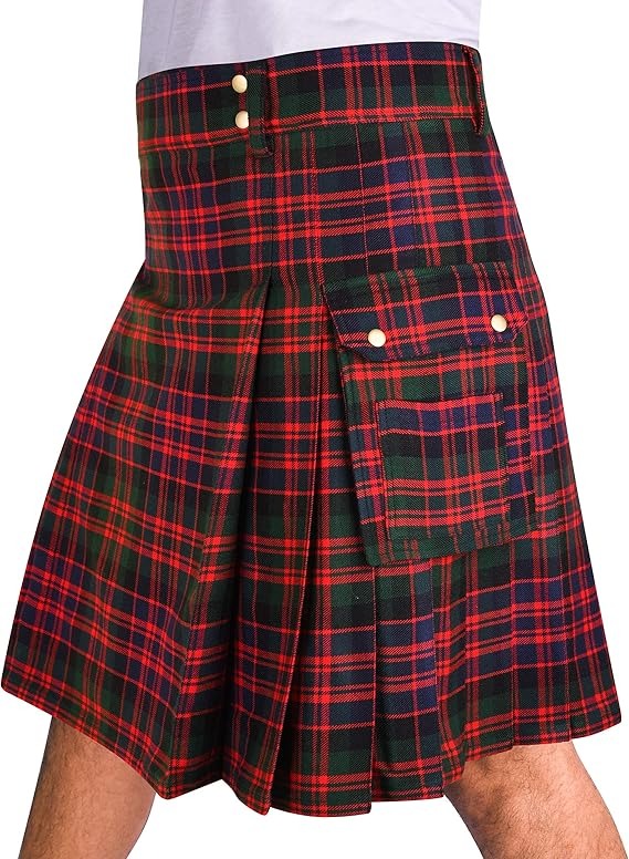 MacDonald tartan packed for travel
